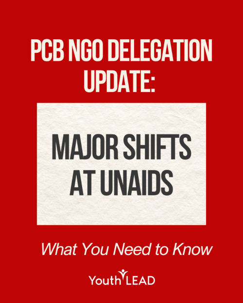 PCB Update: Major Shifts at UNAIDS