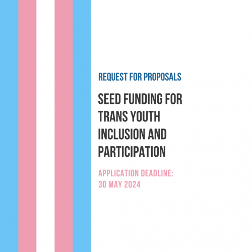 Request for Proposals: Seed Funding for Trans Youth Inclusion and Participation
