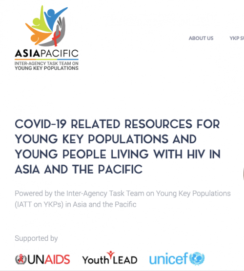 Inter-agency Task Team (IATT) on YKPs AP Launch COVID-19 Resources Website