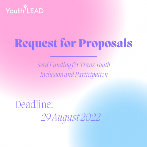 Request for Proposals - Seed Funding for Trans Youth Inclusion and Participation