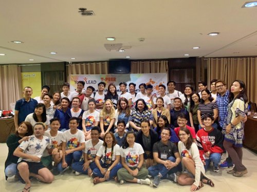 Adolescents from across the Philippines take part in the TeenGen leadership training in Manila